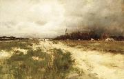 unknow artist Coast Landscape, Dunes and Windmill oil painting picture wholesale